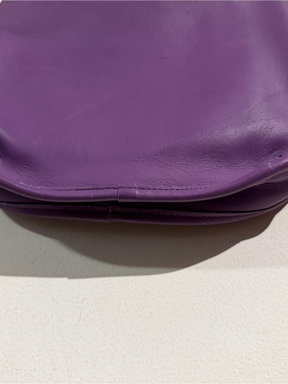 Coach ergo vintage Purple Leather Shoulder Bag RARE - Picture 4 of 10